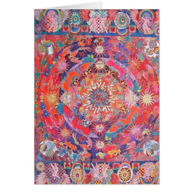 Cartão Mandala de Califórnia Daz e (Frente)