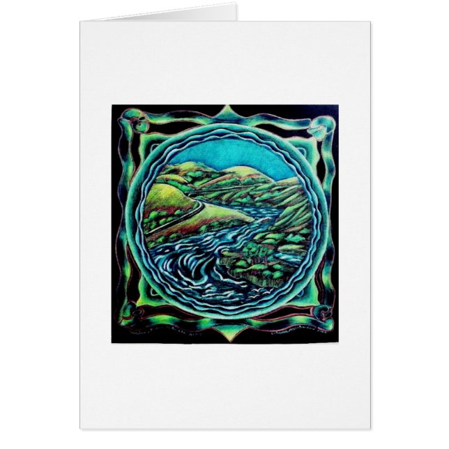 Cartão Mandala do rio do russo (Frente)