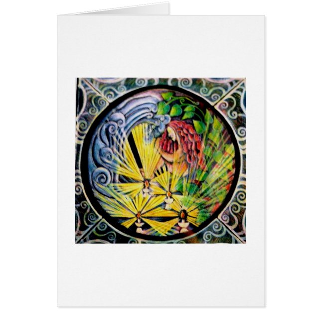 Cartão Mandala interna da viagem (Frente)