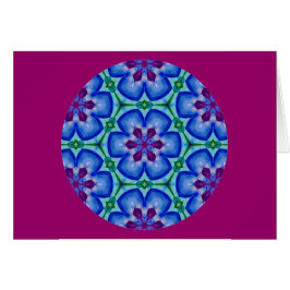 Cartão Mandala Kaleidoscopic Design.2 floral