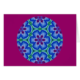 Cartão Mandala Kaleidoscopic Design.2 floral