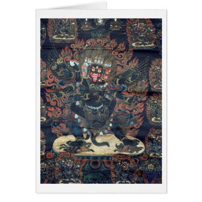 Cartão Mandala (pergaminho pintado) (Frente)