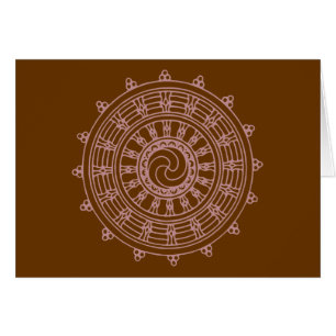 Cartão mandella rosa