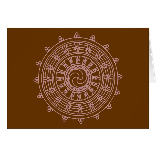 Cartão mandella rosa (Frente Horizontal)