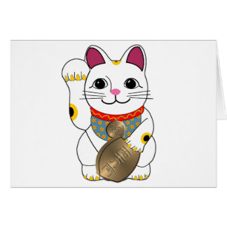 Cartão Maneki Neko