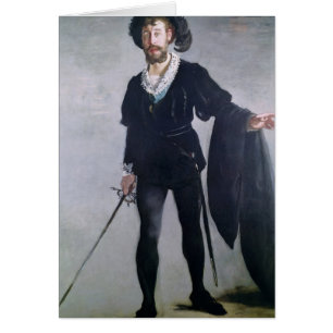 Cartão Manet   Jean Baptiste Faure como Hamlet, 1877