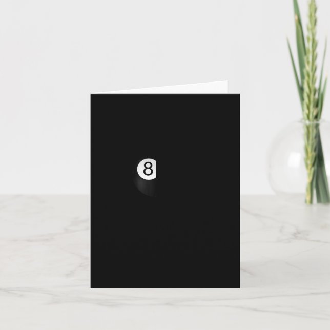 Cartão Manga Engraçada Para Jogador de Piscina de 8 l (Frente)