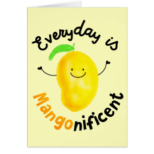 Cartão Mango Pun Positivo - Todos os dias é Mangonisigni