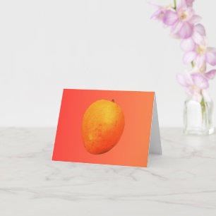 Cartão Mango tropical personalizável