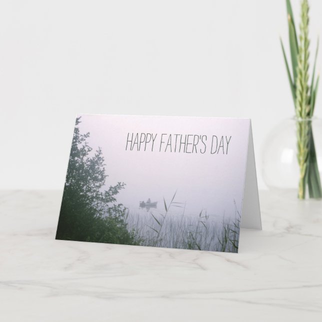 Cartão Manhã Belo Inspiracional De Pesca (Frente)