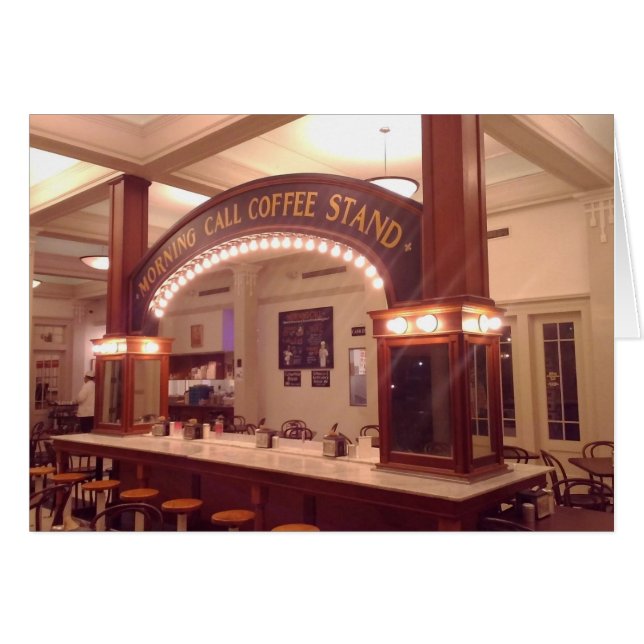 Cartão Manhã Call, City Park Nova Orleans (Frente Horizontal)