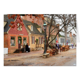 Cartão Manhã colonial - Williamsburg