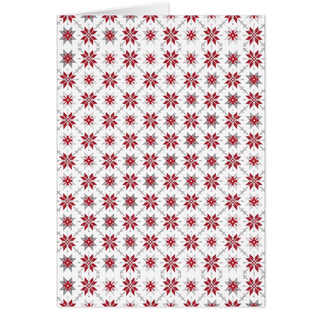 Cartão Manhã da Letónia - SN - padrão geométrico V (Frente)