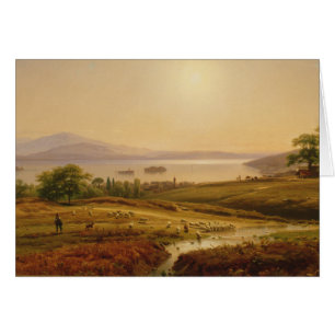 Cartão Manhã em Lago Maggiore