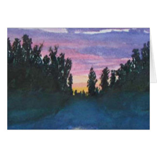 Cartão Manhã enevoada da fuga de Gunflint