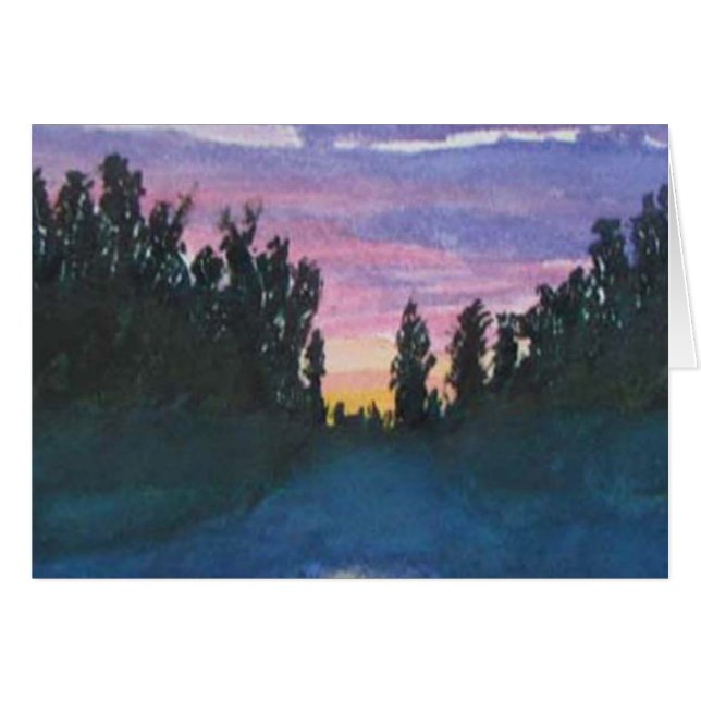 Cartão Manhã enevoada da fuga de Gunflint (Frente horizontal)