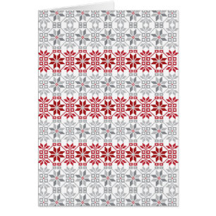 Cartão Manhã Letã Padrão geométrico VIII do SUN