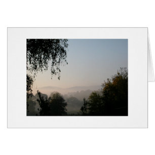 Cartão Manhã nas montanhas