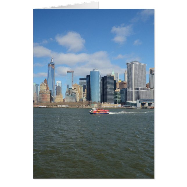 Cartão Manhattan à distância. (Frente)