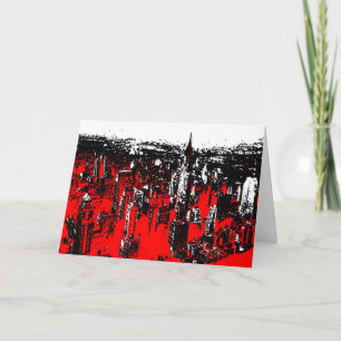 Cartão Manhattan New York Pop Art Modern