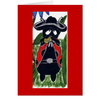 Cartão Mani o joaninha do Mariachi