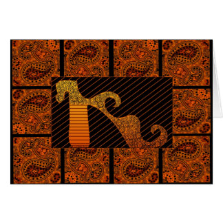 Cartão Mania VI dos calçados de Paisley por Debbie Jensen