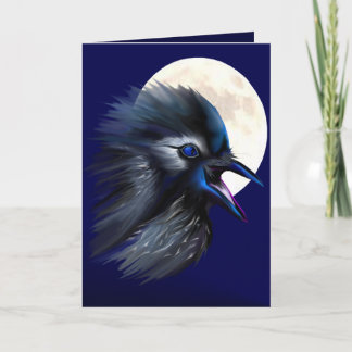 Cartão Manic Raven com Placa Lua