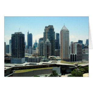 Cartão manila skyline