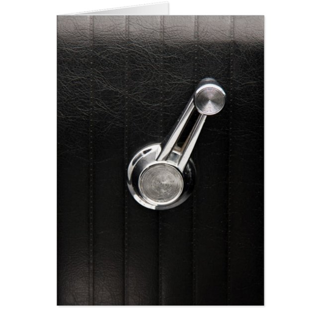 Cartão manivela carro vintage (Frente)