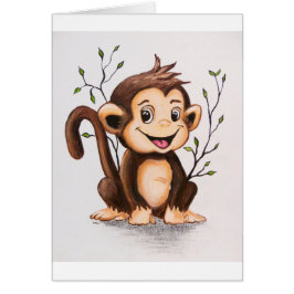 Cartão Manny, o macaco