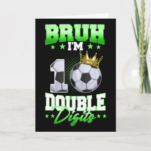 Cartão Mano Eu Estou Com Dois Dígitos Futebol Menino de 1