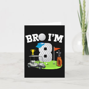 Cartão Mano, eu sou o antigo Tema de Golfe 8º Aniversário