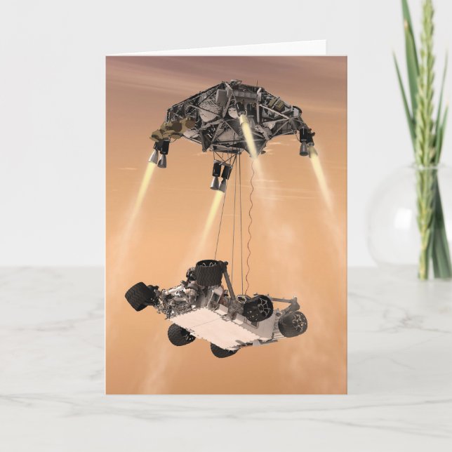 Cartão Manobra de Sky Crane durante a descida de Marte da (Frente)