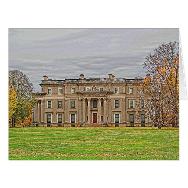 Cartão Mansão de Vanderbuilt (Frente horizontal)