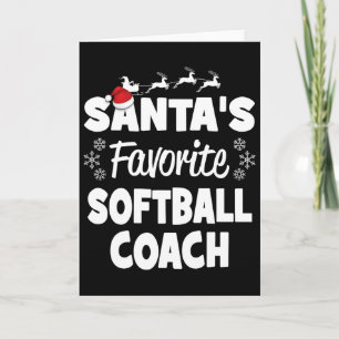 Cartão Manta de Natal engraçada do Coach Softll favorito 