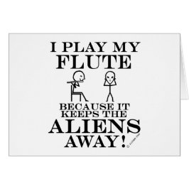 Cartão Mantém os Aliens longe da flauta