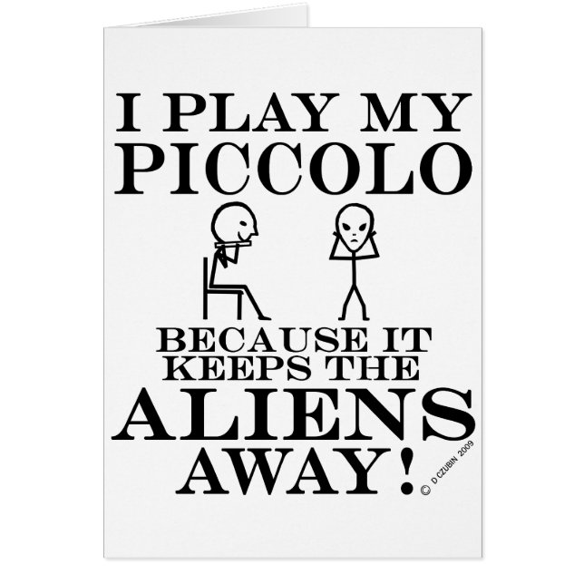 Cartão Mantém os Aliens longe do Piccolo (Frente)
