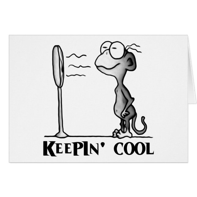 Cartão Mantendo macaco Legal (Frente Horizontal)