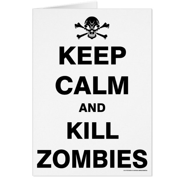 Cartão Mantenha a calma (Frente)