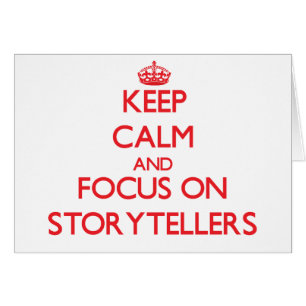 Cartão Mantenha a calma e o foco em contadores de