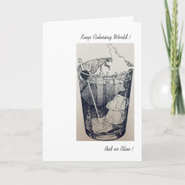 Cartão Mantenha a cor da placa mundial