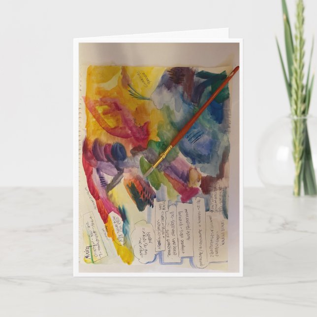 Cartão Mantenha a cor da placa mundial (Frente)