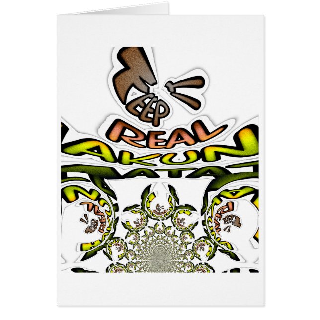 Cartão Mantenha a Hakuna Matata sempre (Frente)