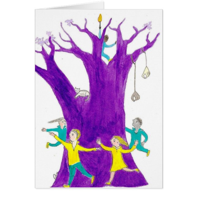 Cartão Mantenha a luz ascendente e dance! (Frente)