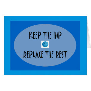 Cartão Mantenha o quadril. Substitua o resto