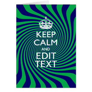 Cartão Mantenha o texto calmo num gráfico de espiral vibr