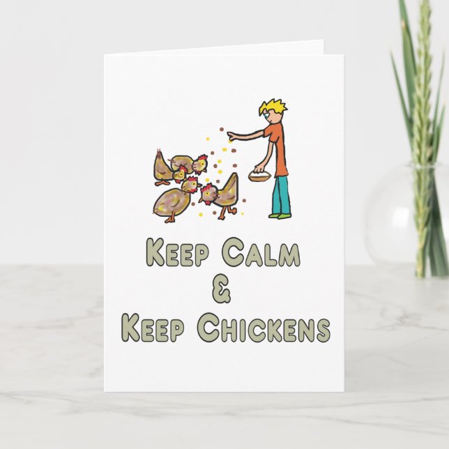 Cartão Mantenha-Se Calmo (Frente)