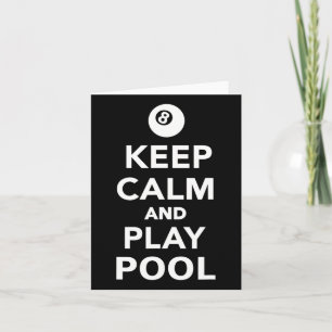 Cartão Mantenha-Se Calmo E Jogue Bilhetes De Piscina 1
