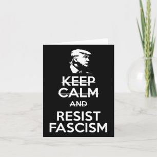 Cartão Mantenha-Se Calmo E Resistir Ao Teto Anti-Trump Do
