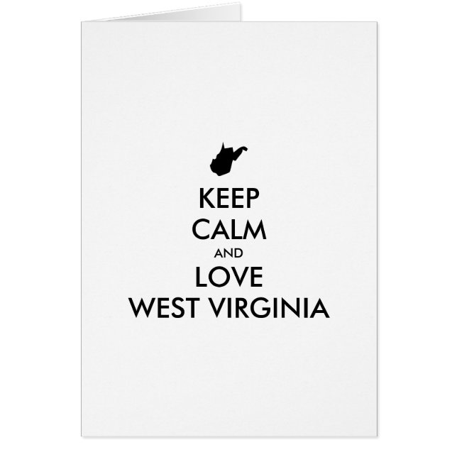 Cartão Manter calmo e amar a carOLINA do Sul personalizáv (Frente)